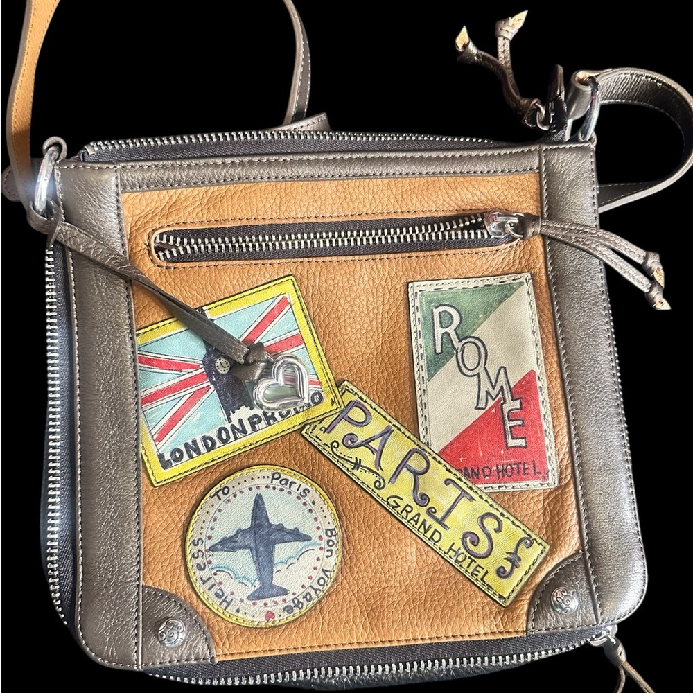 Stylish Tan and Gray Men's Bag